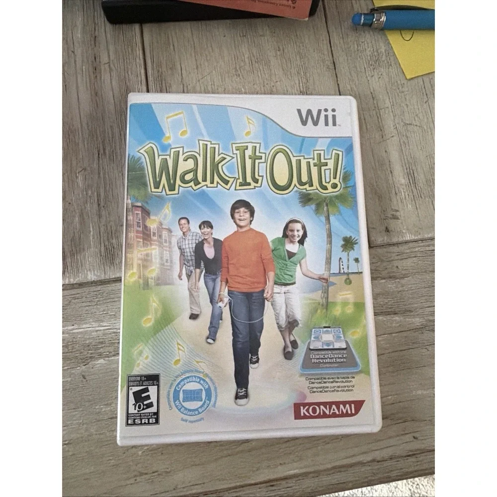 Konami Walk It Out! (Nintendo Wii) 2009 E10+ NTSC-U/C Manual Included